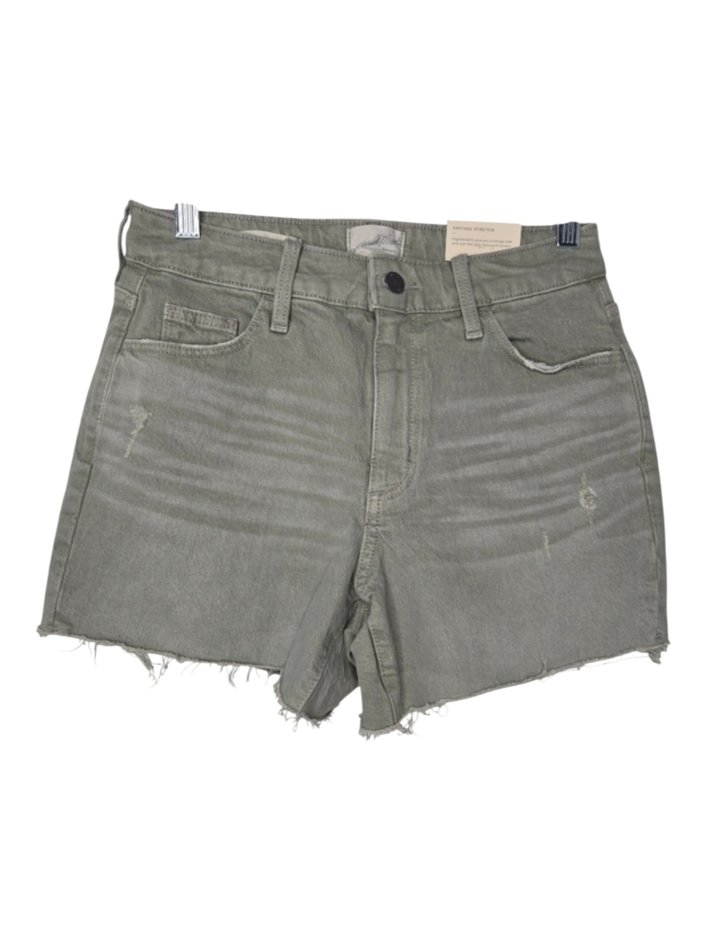 Universal Thread Womens Olive Green Vintage Cut Off Stretch Denim Jean Shorts 4